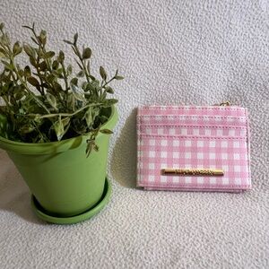 Steve Madden Pink Gingham Wallet